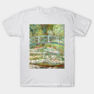 Bridge over a Pond of Water Lilies T-Shirt